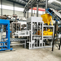 Ligne de production hydraulique entièrement automatique de blocs creux 4-15 avec système de mélange et de palettisation pour usine