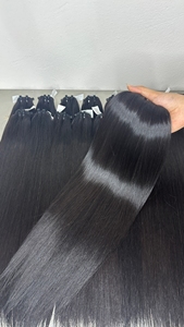 Extensiones de Cabello Humano Virgen Super Double Drawn con Cutícula Alineada, Venta al por Mayor, Grado 15A, Cabello Humano Brasileño Liso Natural - Product Image 5