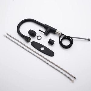 Robinet de cuisine télescopique rotatif universel à trois voies en acier inoxydable 304 Kaiping, eau chaude et froide - Product Image 2