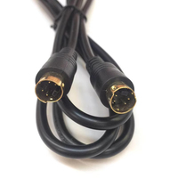 1,5M 4-Pin S-Video Kabel Stecker auf Stecker Mini-DIN Verlängerungskabel Vergoldeter Anschluss für Heimkino DVD-Player