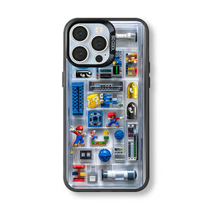 Coque de téléphone pour iPhone 17 Pro Max 16 15 14 13 12 11 XR avec impression UV de dessins animés Lego Mario, vente en gros, protection arrière - Product Image 5