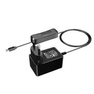 Fonte de alimentação oficial raspberry pi 5 4b 27w usb-c 5v 5a raspberry pi adaptador