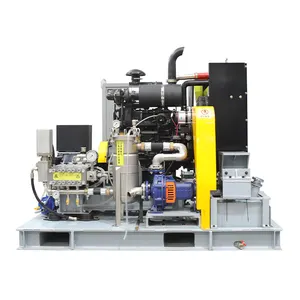 Tianjin yüksek basınçlı pompa su püskürtme pompası ünitesi PW-103-DD dizel engine130hp 15lpm @ 2800bar