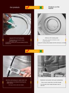 Pentola a Vapore Elettrica con Coperchio 5+ Livelli Multifunzione Commerciale Grande Capacità con Timer Automatico in Acciaio Inox 201 per Panini al Vapore - Product Image 5