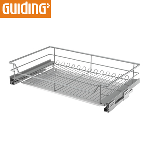 Tiroir de rangement à roulettes panier à fil rond range-panier à tirer sous les organisateurs d'armoires de cuisine - Product Image 2