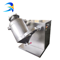 Agitateur mélangeur à poudre oscillant 3D certifié CE, en acier inoxydable de qualité alimentaire SUS304, boîte de vitesses moteur, capacité de 200 L pour un traitement chimique efficace