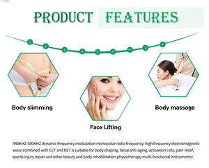 Machine RET-CET pour le remodelage du corps, le lifting du visage, le massage corporel, machine à ondes interaiguës verticales, machine à ondes électromagnétiques haute fréquence - Product Image 3