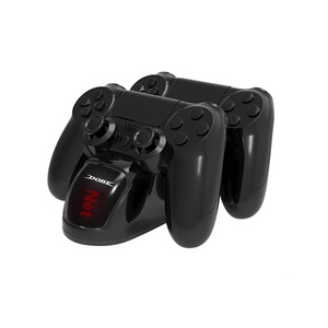 Soporte de cargador LED Dual para controlador de Venta caliente para <span class=keywords><strong>PS4</strong></span> Pro <span class=keywords><strong>PS4</strong></span> <span class=keywords><strong>Slim</strong></span> <span class=keywords><strong>PS4</strong></span> consola Joystick Base de carga accesorios de juego - Product Image 2