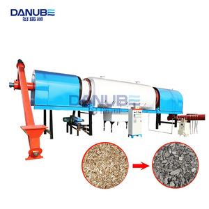 Ligne de traitement du charbon de bois de four de poêle de carbonisation de paille de blé continue sans fumée en gros - Product Image 1