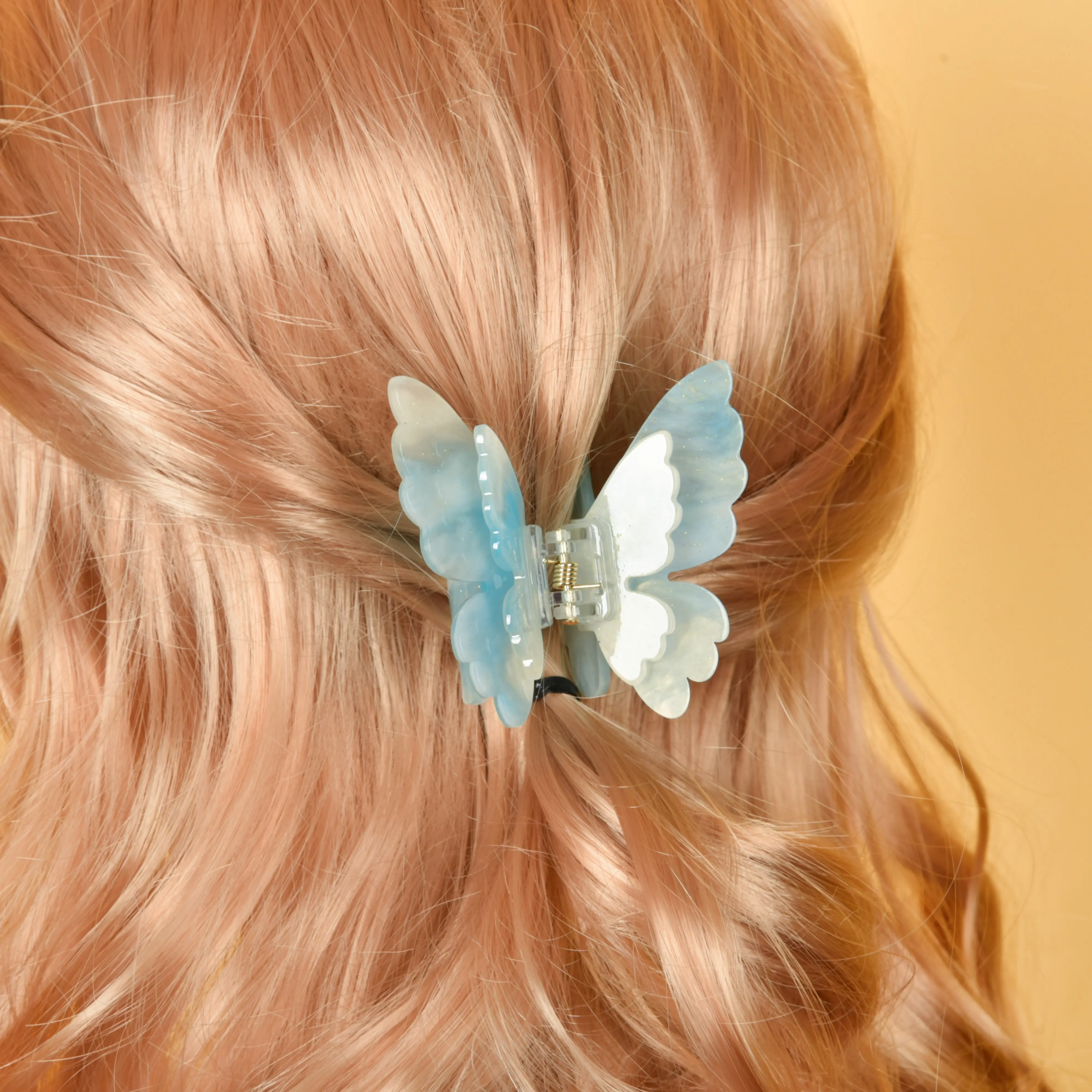 Yi Yhj Vrouwen Haaraccessoires Custom Kleurrijke Nieuwe Vlinder Ontwerp Acetaat Haarclips Haarklauw Clip Voor Vrouw Groothandel