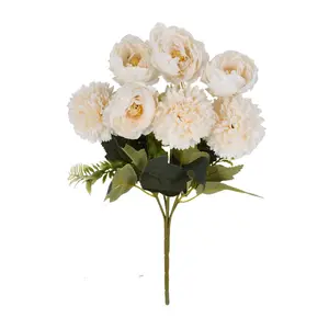 कृत्रिम फूल पेनी सिल्क हाइड्रेंजिया गुलदस्ता सजावट यथार्थवादी फूलों की व्यवस्था शादी की सजावट