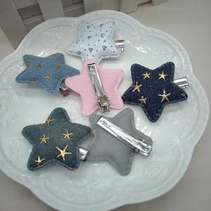 Pince à <span class=keywords><strong>cheveux</strong></span> japonaise coréenne Y2K mignonne et douce, adorable, bling, denim, en forme d'étoile, en épingle à <span class=keywords><strong>cheveux</strong></span>, <span class=keywords><strong>barrette</strong></span>, bec de canard, accessoires pour <span class=keywords><strong>cheveux</strong></span> - Product Image 2