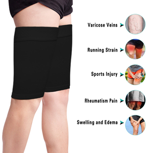 Anti-slip Strip Sport <strong>Thigh</strong> <strong>Support</strong> Brace Soft Comfortable Spandex/Nylon Material Breathable Compression for Unisex Daily Use - Product Image 5