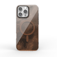 IMD casing ponsel lapisan ganda keren, casing ponsel magnetik pola cangkang mutiara Aurora untuk iPhone 16 15 14 13 12 Pro Max Plus