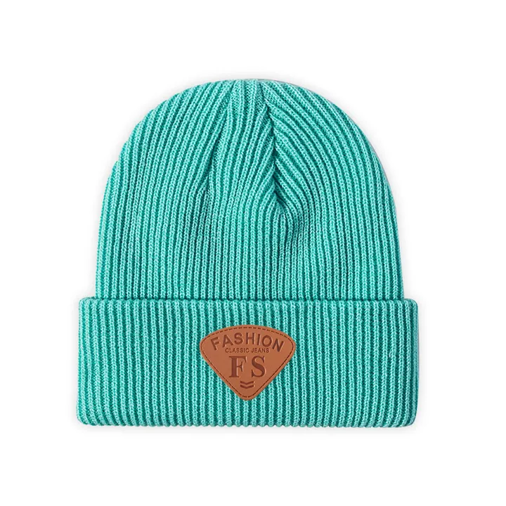 Berretto di alta qualità con logo personalizzato acrilico jacquard in maglia invernale cappello a cuffia