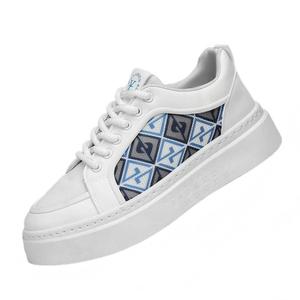 Luxury Designer OEM <b>Men</b> PU Upper Lightweight <b>Breathable</b> Mesh Lace-up Height Increasing Loafers Winter Spring Summer PVC Outsole - Product Image 1