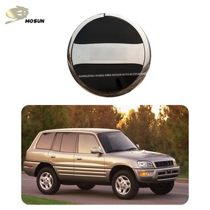 MOSUN ฝาครอบยางสำรอง Abs,อะไหล่ <span class=keywords><strong>Chrome</strong></span> กระเป๋าเก็บฝาครอบล้อ4X4สำหรับ Toyota Rav-4 1996-2000 - Product Image 6