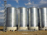 100 tonnellate di Silos in acciaio inox per la costruzione di aziende agricole di stoccaggio di grano risone chicchi di caffè