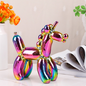 Redeco Nouveau Design Créatif Couleur <span class=keywords><strong>Ballon</strong></span> Chien <span class=keywords><strong>Licorne</strong></span> Statue Mignon <span class=keywords><strong>Licorne</strong></span> Cadeau En Céramique <span class=keywords><strong>Licorne</strong></span> Ornement Pour La Décoration De La Maison - Product Image 1