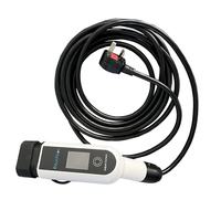 Chargeur de voiture électrique portable avec prise britannique, 3,2 kW, courant réglable, 13 A, IP65, avec type A + DC6mA RCD, pistolet de charge pour véhicule électrique