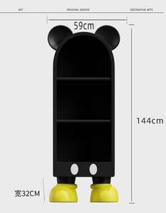 Gabinete creativo para sala de estar de <span class=keywords><strong>Mickey</strong></span>, armario de almacenamiento decorativo para suelo, aparador para sofá, decoración para habitación de niños, mesita de noche creativa - Product Image 3