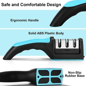 Afilador de Cuchillos Profesional - Herramienta Multiusos para el Hogar, Afilado Rápido con Ángulo Fijo para Cuchillos y Tijeras - Product Image 2