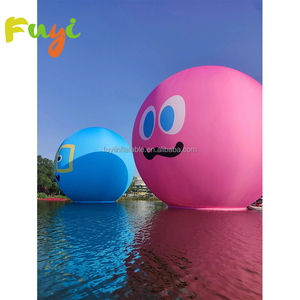 Globo Inflable Amarillo con Cara Sonriente, Globo Inflable con <span class=keywords><strong>Emoji</strong></span> para Decoración Divertida al Aire Libre - Product Image 2