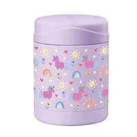 Termo al vacío de acero inoxidable personalizado para comida caliente/fría, contenedor de aperitivos, fiambrera para niños pequeños, tarro de comida aislado para niños