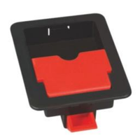 Serrure en acier rouge AnSu pour utilisation dans un coffre à tuyau d'incendie