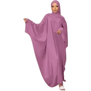 Robe musulmane pour femmes, kaftan pakistanais, abaya, robe + hijab, vêtements <span class=keywords><strong>de</strong></span> prière islamiques arabes, tenues <span class=keywords><strong>de</strong></span> Dubaï, OEM/personnalisé - Product Image 5