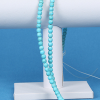 Imitation turquoise perles en vrac perles de pierres précieuses en gros perles séparées en vrac à travers la fabrication de bijoux