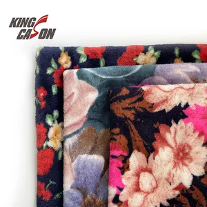 2023 Kingcason Hot Sale Manufacturer Wholesale Two Side Brushed 160cm 230GSM Flannel Fabric For Blanket