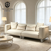 Canapé d'angle moderne en cuir de luxe pour salon, avec accoudoirs, pour la décoration intérieure