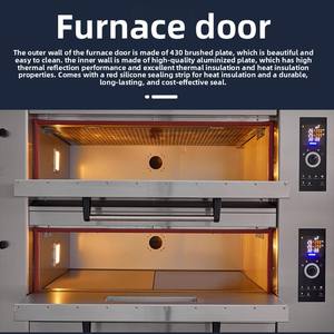 فرن كهربائي جديد متخصص للخبز والبيتزا بالجملة، نظام خبز بـ 3/6/9 صواني، 380 فولت، إنتاجية عالية، ضمان لمدة سنة واحدة - Product Image 6