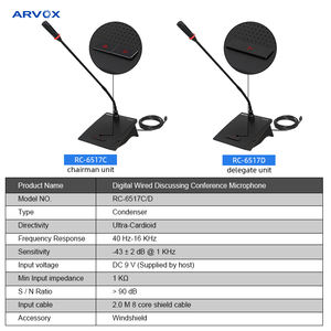 <span class=keywords><strong>Micrófono</strong></span> de sistema de conferencia Digital con cable, RC-6517C/D - Product Image 6