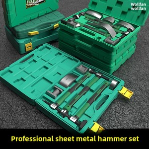 <span class=keywords><strong>Marteau</strong></span> multifonction robuste pour tôles, ensemble de 7/9 pièces, kit d'outils de réparation automobile avec étui de transport en plastique - Product Image 3