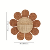 Panier mural tissé à la main, style moderne et minimaliste, décoration intérieure ; un support de rangement tissé pour l'entrée, la salle de bain ou comme pot de fleurs