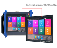 Probador de CCTV Android de 7 Pulgadas con Entrada/Salida 4K, Soporte para Cámaras Coaxiales e IP de 8MP, WiFi, PoE, Prueba de Cable y Pantalla Táctil Retina