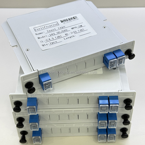 Manufacturer Price Indoor Fiber Optic <b>Cable</b> Cassette 1*2 SC UPC/APC Single Mode G.657A1 <b>Splitter</b> for Telecommunications - Product Image 1