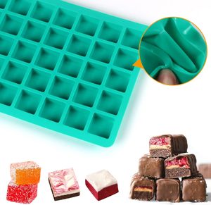 Moule à bonbons caramel carré en silicone à 40 cavités pour bombes de graisse Moule à truffes au chocolat pour bonbons durs, glaçons - Product Image 2
