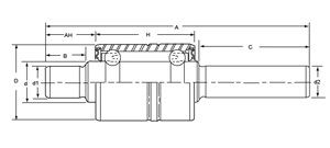 Roulement de pompe à eau haute vitesse 52x156x68.73mm WB11730 utilisé pour la pompe à boue de forage - Product Image 6