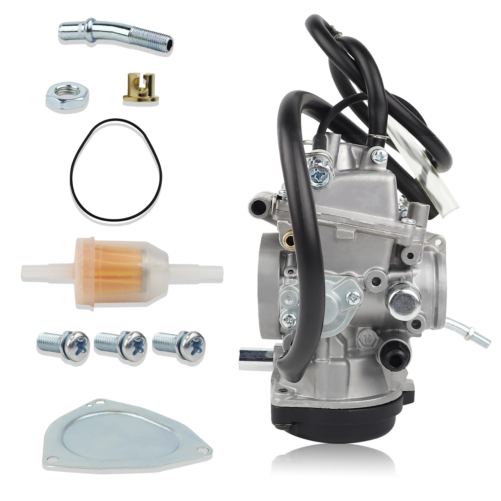 SANWAN Botte Collecteur Admission Carburateur Pour Yamaha Grizzly 400 450 Kodiak 400 450 Wolverine 450