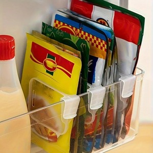Diviseurs de rangement robustes et transparents pour réfrigérateur, compartiments ajustables pour économiser de l'espace dans les armoires de cuisine - Product Image 5