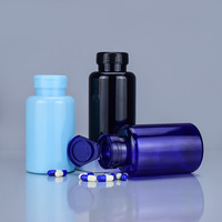 Conteneur en PET en forme de cylindre personnalisé, 100 ml, 120 ml, 150 ml, 200 ml, vide, pour pilules médicales, vitamines, avec bouchon à vis