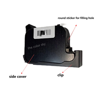 Cache latéral noir TC18 pour cartouche HP 45 15 6615 51645 51640 15 40 615 645 640 HP15 HP45 HP40, 60 paires/lot