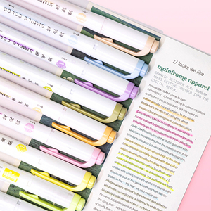 Ensemble de marqueurs Guangna à pointe oblique, surligneur couleur, aquarelle <span class=keywords><strong>pastel</strong></span>, fluorescent, taille jumbo, marqueurs Milkliner pour l'école - Product Image 3