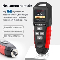 Jauge d'épaisseur de revêtement ZOYI ZT-TC13 0,1 micron/0-1300, testeur d'épaisseur de peinture automobile, précision de 3%, garantie 1 an, fabriqué en Chine