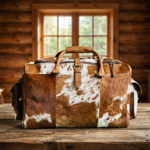 Wholesale B S International BTR00203 Custom Design Genuine Leather Travel Duffel Bag <b>Light</b> Weight Portable Zipper Closure Large - Product Image 1