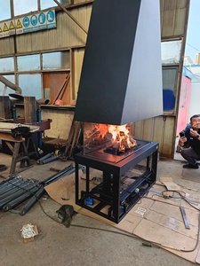 Cheminée suspendue suspendue montée sur le <span class=keywords><strong>toit</strong></span> à abaissement automatique élégamment poêle à <span class=keywords><strong>bois</strong></span> Cheminée à <span class=keywords><strong>bois</strong></span> à vendre - Product Image 4