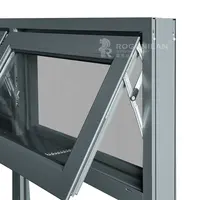 High quality aluminum alloy frame glass awning window for house